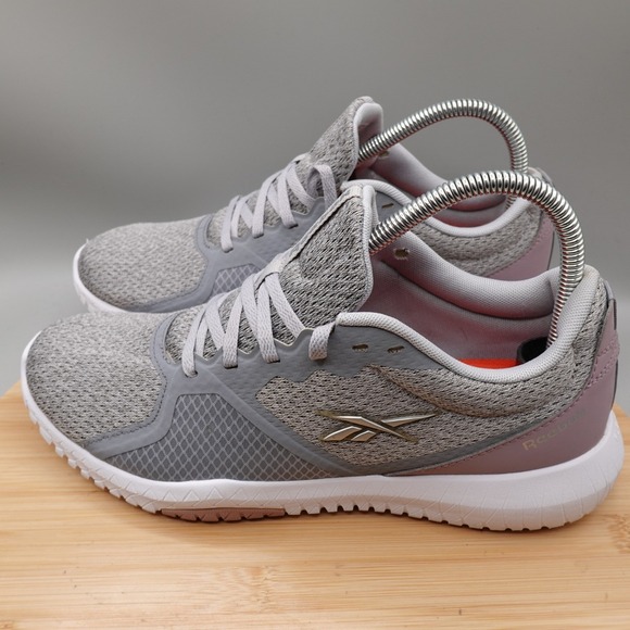 Reebok Shoes - Reebok Shoes Women 9 Flexagon Force Gray Pink Sport Athletic Running EF8941 Flaw